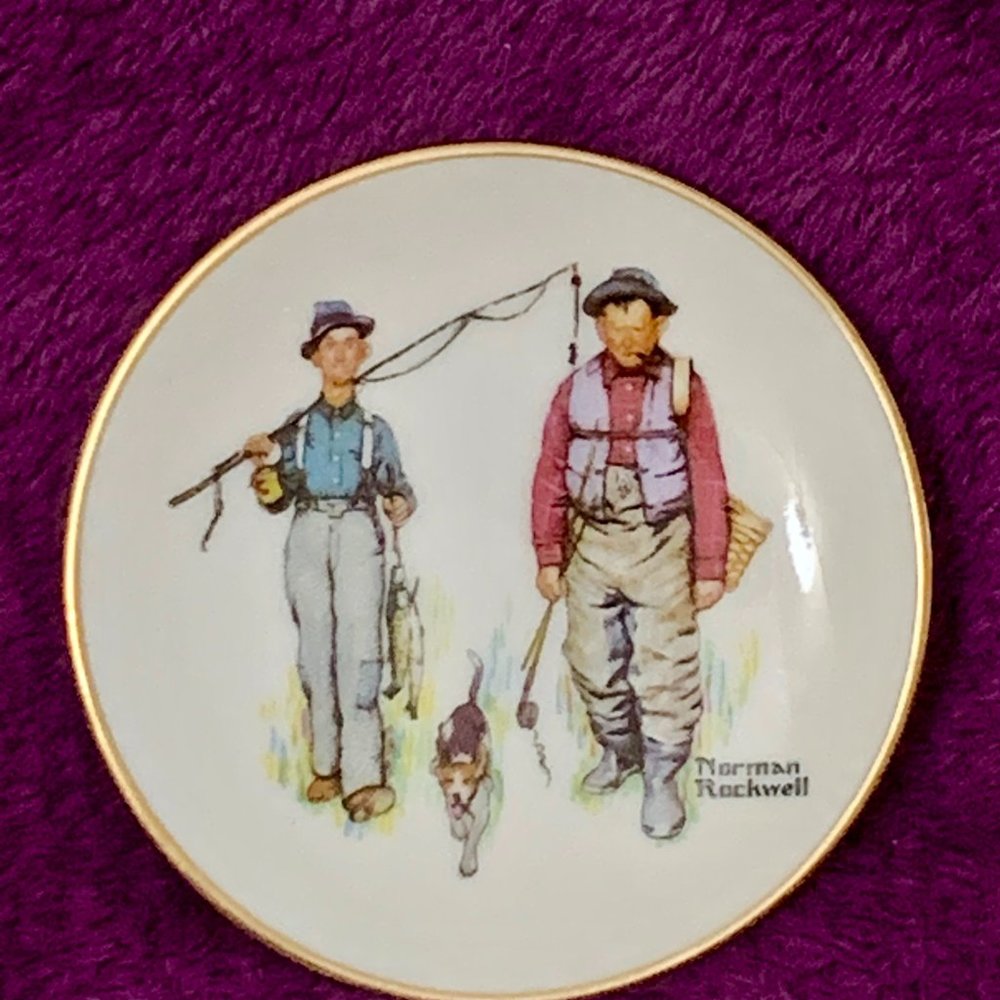 510 Pure Luck - Norman Rockwell Four Seasons Miniature Plate Collection